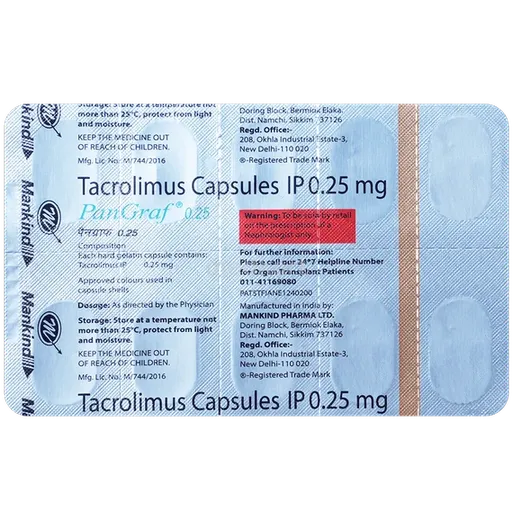 pangraf 0.25mg capsule 10's